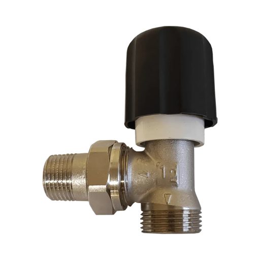 HERZ GP kézi radiátorszelep, sarok, 1/2" x G3/4"