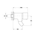 X MOFÉM M-Press fali ivókút szelep automata nyomógombbal