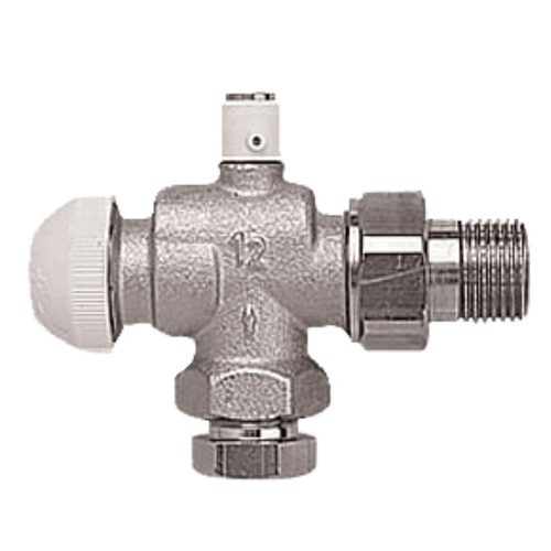 HERZ TS-90 termosztatikus felső radiátor szelep légtelenítővel, axiál sarok, 1/2" x 15mm