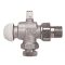HERZ TS-90 termosztatikus felső radiátor szelep légtelenítővel, axiál sarok, 1/2" x 15mm