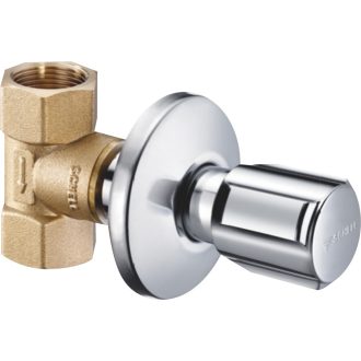   SCHELL UP-Ventil csempeszelep, takarórózsával, króm, 1/2"
