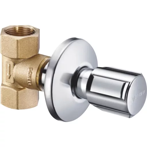 SCHELL UP-Ventil csempeszelep, takarórózsával, króm, 3/4"