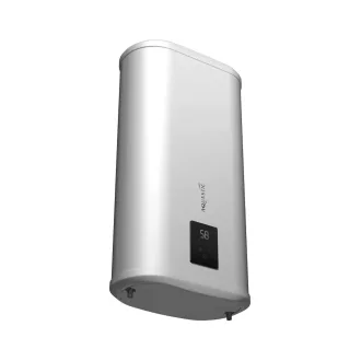 Aquastic Flat Wi-Fi 100 ERP szögletes villanybojler fehér, digitális kijelzővel, elölnézet