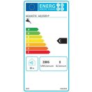 Energiacímke a HAJDU Aquastic AQ150 függőleges, fali, ERP tárolós, elektromos  vízmelegítőhöz