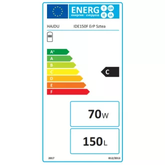   HAJDU IDE 150F ErP Sztea 150 literes fali indirekt tároló PUR szigeteléssel, 1 csőkígyóval