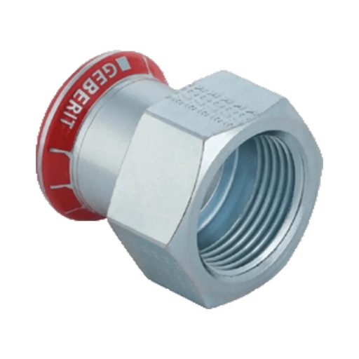 GEBERIT Mapress szénacél belső menetes átmeneti idom, 22 mm x 3/4" B