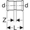 GEBERIT Mapress szénacél karmantyú, 76.1 mm 