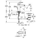 X GROHE Eurosmart M mosdó csaptelep leeresztőszeleppel