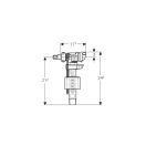 GEBERIT 380 típusú WC tartály töltőszelep beépített WC tartályokhoz, 3/8"

