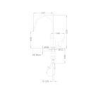 MOFÉM Evo-X egykaros álló mosogató csaptelep kihúzható fejjel matt fekete színben