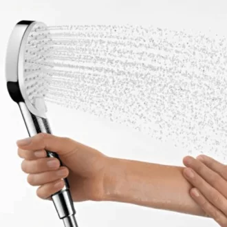 Hansgrohe Crometta Vario kézi zuhanyfej fehér-króm kivitelben, kerek zuhanyrózsával