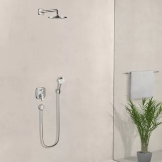  HANSGROHE FixFit fali csatlakozás visszafolyásgátlóval és gömbcsuklóval