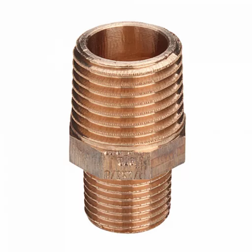 Viega 3245 vörösöntvény szűkített közcsavar 3/4"-1/2" külső menetekkel, hatlapú testtel