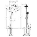 X HANSGROHE Croma 160 Showerpipe termosztátos zuhanyrendszer