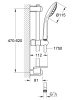 GROHE Euphoria Mono zuhanyszett zuhanytartó rúddal, 600 mm