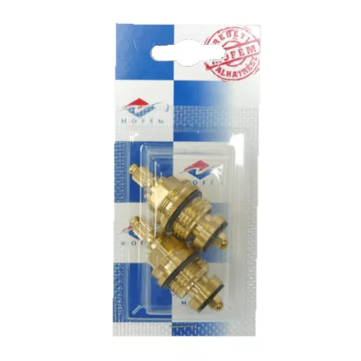 MOFÉM zsírkamrás szelepfelsőrész 1/2" 2 db bliszteres csomagolásban, réz alkatrészek