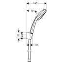 HANSGROHE Croma 100 Vario/Porter S zuhanyszett fix fali tartóval