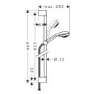 HANSGROHE Crometta 85 Vario/Unica Crometta állítható zuhanyszett 650mm