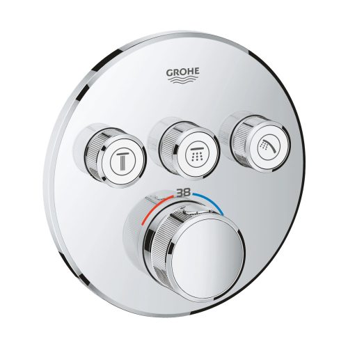 GROHE Grotherm SmartControl látható rész, kerek, króm