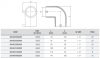 UNIDELTA S5 elektrofitting KPE 90° könyök idom, 40 mm