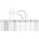 UNIDELTA S5 elektrofitting KPE 90° könyök idom, 63 mm