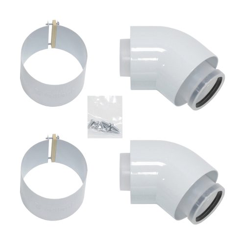 VAILLANT koncentrikus könyök 45° idom PPs/alu 80/125 mm 2db