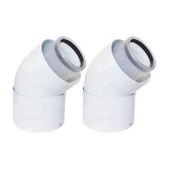   VAILLANT koncentrikus könyök 45° idom PPs/alu 60/100 mm, 2db