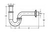 VIEGA 5611 csőszifon, krómozott, 5/4"x32mm