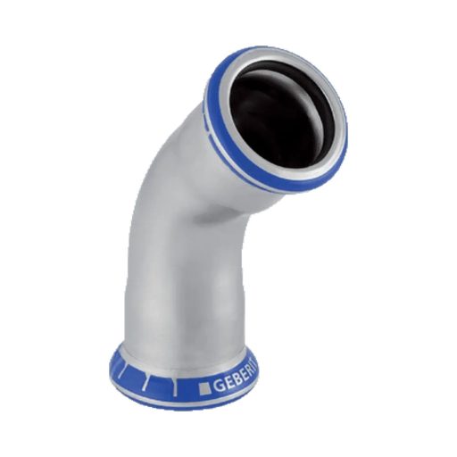 GEBERIT Mapress 2 tokos 45° inox ív, 15 mm