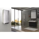 Ariston Velis Tech Wi-Fi 100 lapos villanybojler falra szerelve modern fürdőszobában