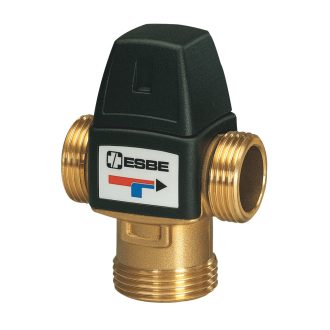  ESBE VTA322 termosztatikus háromjáratú keverőszelep, 1" külső menettel