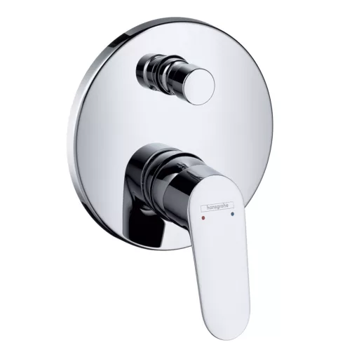 Hansgrohe Focus E2 falsík alatti kád csaptelep króm látható rész karral és váltógombbal
