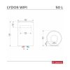 ARISTON Lydos Wi-Fi 50V ERP 50 literes villanybojler ECO funkcióval (Új típus)