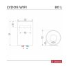 ARISTON Lydos Wi-Fi 80V ERP 80 literes villanybojler ECO funkcióval (Új típus)