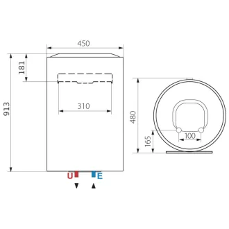 ARISTON Lydos R 100 ERP 100 literes villanybojler