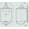 X ARISTON S/SGA X 80 EE 80 literes kéményes gázbojler, fali elhelyezésű