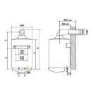 X ARISTON S/SGA BF X 100 EE 100 literes zárt égésterű gázbojler
