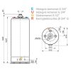 X ARISTON SGA X 120 EE 120 literes kéményes gázbojler, álló