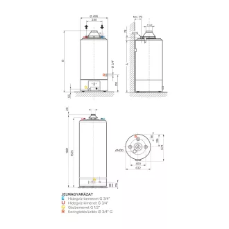   ARISTON SGA X 120 EE 120 literes álló kéményes gázbojler
