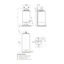ARISTON SGA X 160 EE 160 literes álló kéményes gázbojler