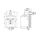 ARISTON S/SGA BF X 80 EE 80 literes fali zárt égésterű gázbojler