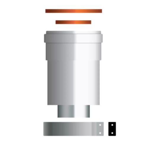 Ariston koncentrikus indító idom PPs/alu 80/125 mm