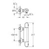 GROHE Grohtherm 1000 New termosztátos zuhanycsaptelep