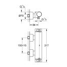 GROHE Grohtherm 2000 termosztátos zuhanycsaptelep