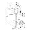 KLUDI Pure&Solid bidécsaptelep automata leeresztő szeleppel