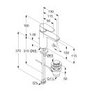KLUDI Pure&Solid 100 mosdócsaptelep automata leeresztő szeleppel
