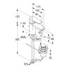 KLUDI Pure&Solid 70 mosdócsaptelep automata leeresztő szeleppel