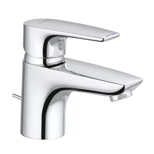 KLUDI Pure&Solid 60 króm mosdócsaptelep egykaros karral és automata leeresztő szeleppel