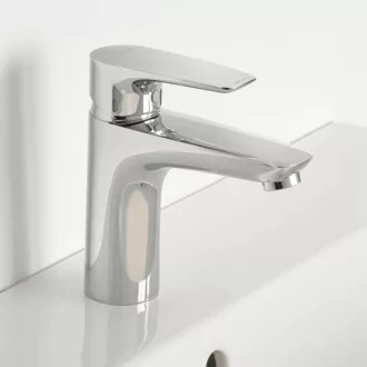 KLUDI Pure&Solid 60 króm mosdócsaptelep egykaros karral és automata leeresztő szeleppel