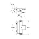 GROHE Grohtherm 2000 New termosztátos kádcsaptelep